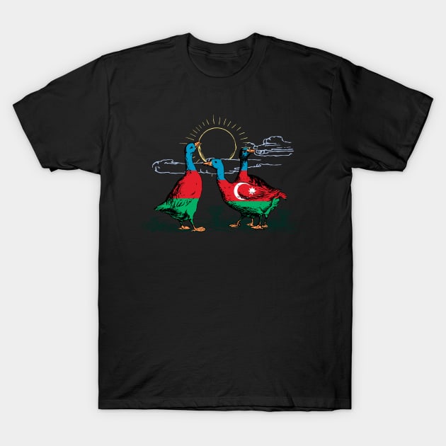 Azerbaijan Geese T-Shirt by Fusti